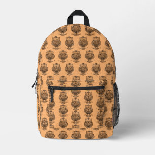 Impresa Búho (naranja) - Mochila