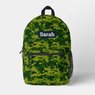 Impresa Camo Camouflage mochila personalizada