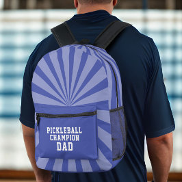 Impresa Campeón de pelota de patinaje con mochila azul