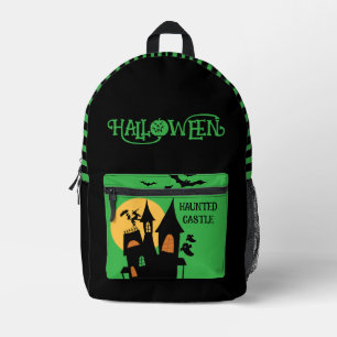 Impresa Castillo Embrujado de Halloween, Mochila con Impre