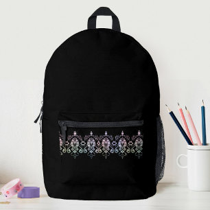 Impresa Chicas Elegantes Destello de Diamantes Mochila Esc