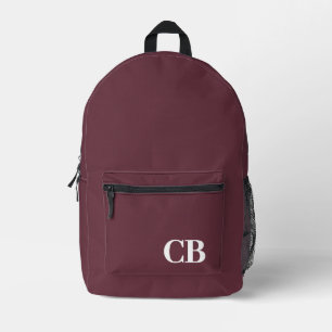 Impresa Color de tendencia - Mochila de Monograma Vino Roj