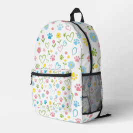 Impresa Coloridas pinturas y mochila Corazón Cute Floral