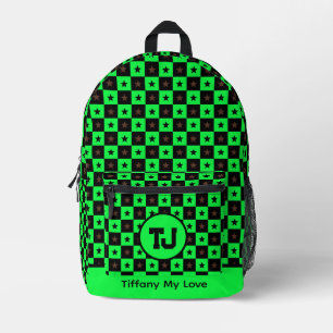 Impresa Colorido Monograma De Vuelta A La Mochila De Chica