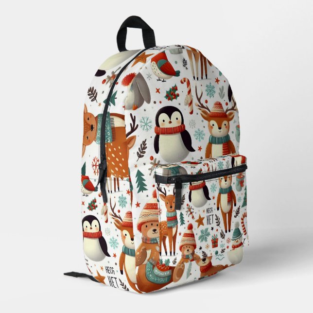 Impresa Criteros de nieve Imprimir mochila (Esquina izquierda trasera)