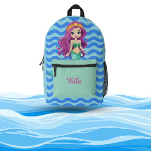Impresa Debajo del mar: Mochila de Chicas inspirada en la 