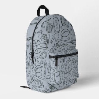 Impresa Diseño de mochila de objetos escolares únicos