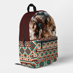 Impresa Diseño de mochila tribal Espíritu de Fuerza