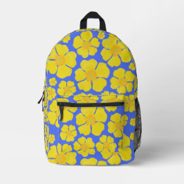 Impresa Diseño floral en mochila