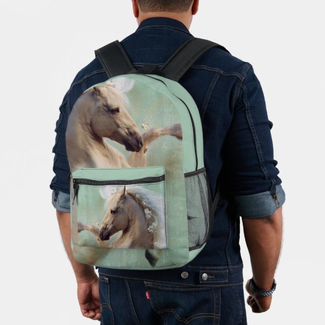Impresa El caballo de Stallion dorado - mochila (Insitu (Modelo))