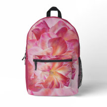 Elegante mochila de Rosa botánico floral