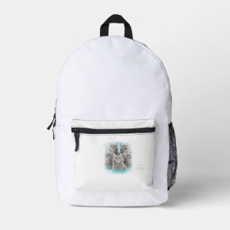 Impresa Fast Friends Gatos Mochila Divertida Accesorio con