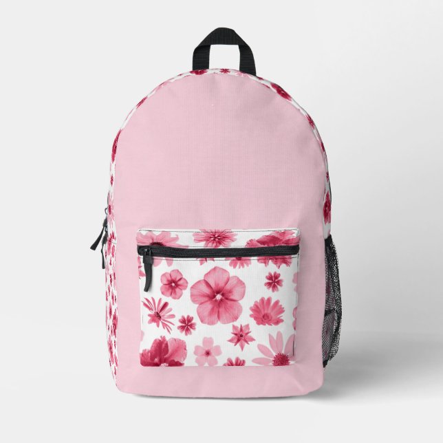 Impresa Flower mochila (Anverso)