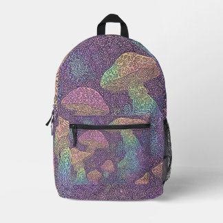 Impresa Galaxia de Hongos Psicodélicos - Mochila