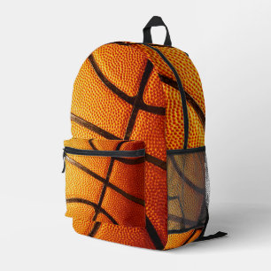 Impresa Gran Naranja Pimply Basketball, mochila de impresi