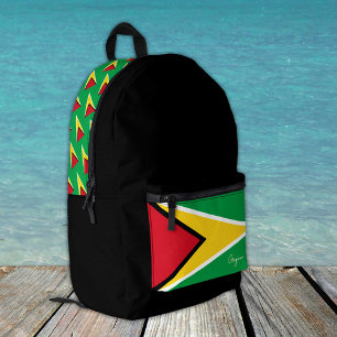 Impresa Guyana, mochila negra, bandera de Guyana / patriót