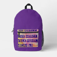 Hacer sólo - Mochila de las Escrituras de Micah