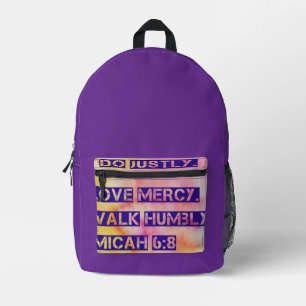 Impresa Hacer sólo - Mochila de las Escrituras de Micah