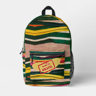 Impresa hecho en mochila de Brasil
