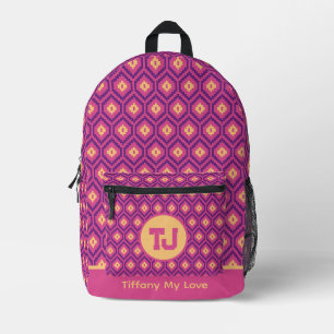 Impresa Hermosa mochila adolescente de Favor Monogramado