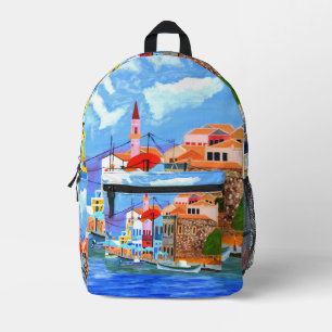 Impresa Hermosa mochila de Grecia