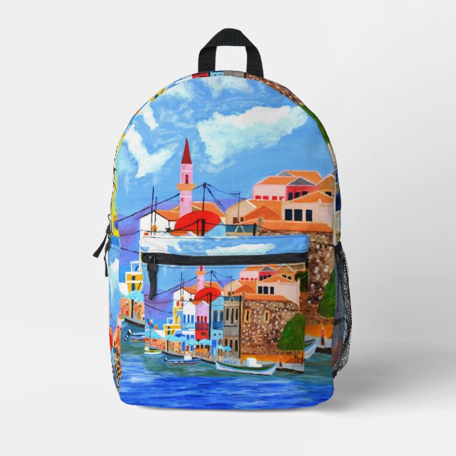 Impresa Hermosa mochila de Grecia (Anverso)