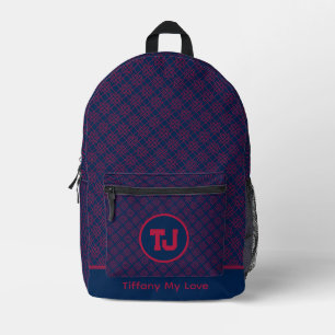 Impresa Hermosa Mochila Estudiantil De Nombre Elemental Pa