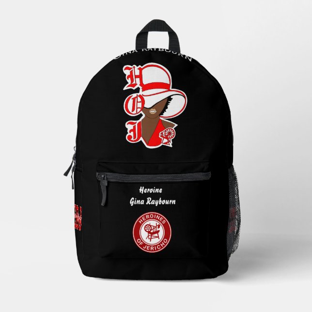 Impresa Heroina de la mochila Jericho HOJ personalizada (Anverso)