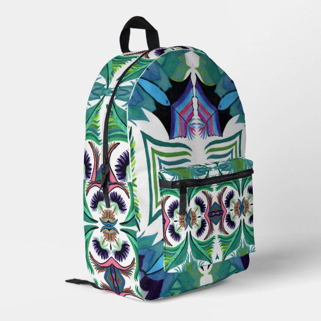 Impresa Isle-of-Ferns C/M en una mochila (Esquina izquierda trasera)