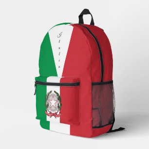Impresa Italia, mochila roja / verde, bandera de Italia