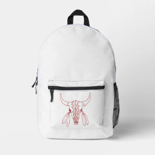 Impresa Línea de baile del fantasma rojo Buffalo mochila b