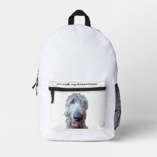 Impresa Me Paseo a Mi Hoooooman Irish Wolfhound Mochila