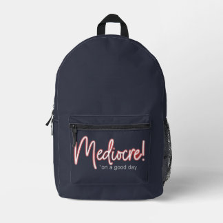 Impresa ¡Mediocre! Mochila