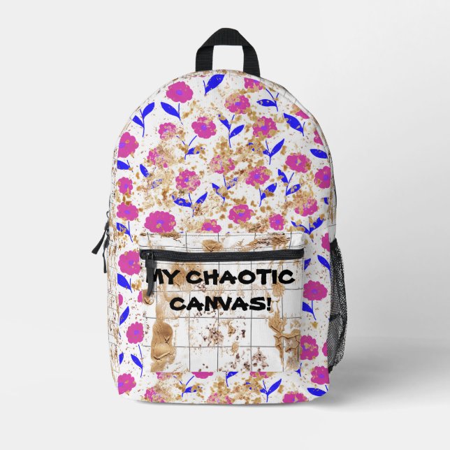 Impresa ¡Mi mochila CAÓTICA DE CANVAS! (Anverso)