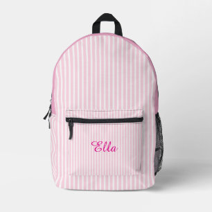 Impresa Mochila a rayas personalizada para niñas