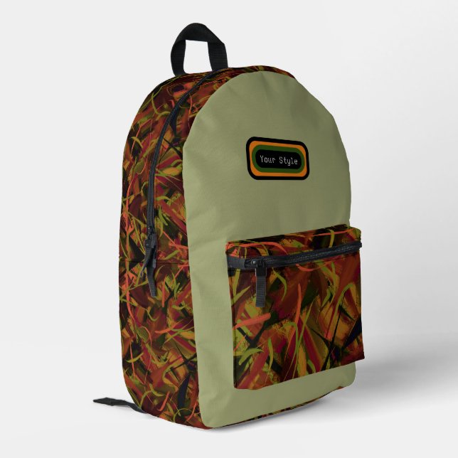 Impresa Mochila abstracta (Esquina izquierda trasera)