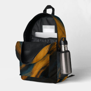 Impresa Mochila Abstracta de Ámbar Ahumado