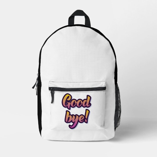 Impresa Mochila Adiós (Anverso)