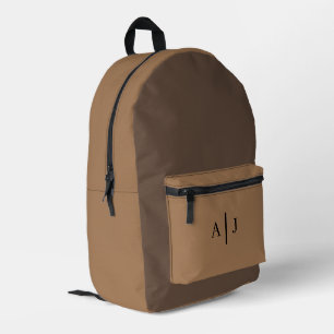 Impresa Mochila adolescente personalizado - Mocha Brown co