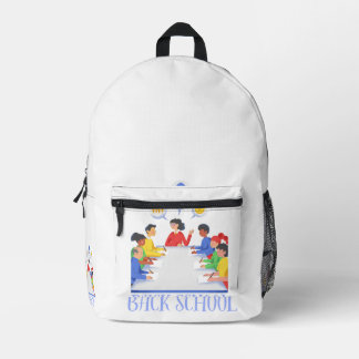 Impresa Mochila adorable para volver al cole, estudio en e