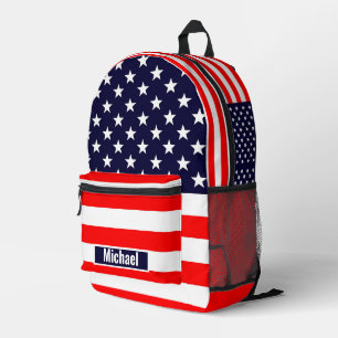 Impresa Mochila Americana de la Bandera para Niños