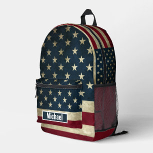 Impresa Mochila Americana de la Bandera para Niños