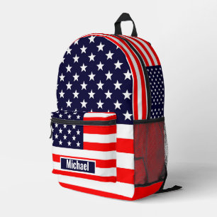 Impresa Mochila Americana de la Bandera para Niños