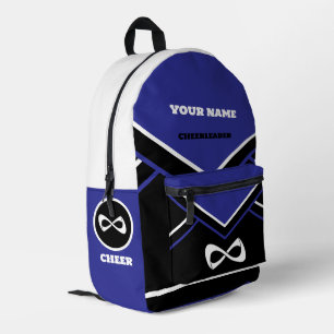 Impresa mochila animadora, AZUL, blanco y negro