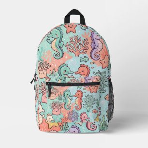 Impresa Mochila Arrecife de Coral Caballito de Mar – Patró