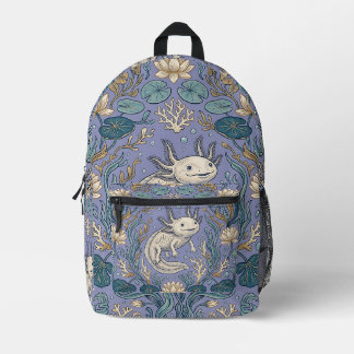 Impresa Mochila Axolotl – Jardín Subacuático Sonriente