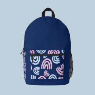 Impresa Mochila Azul Arcoíris Trans