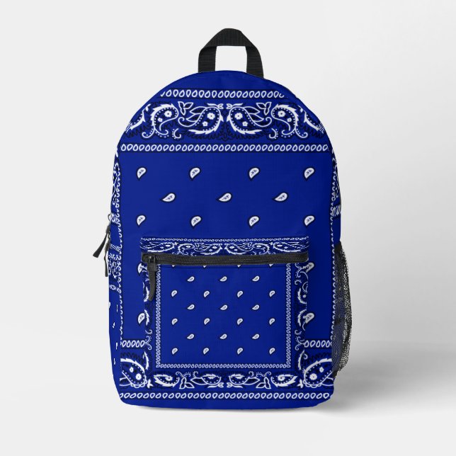 Impresa Mochila azul Bandana L.A. (Anverso)