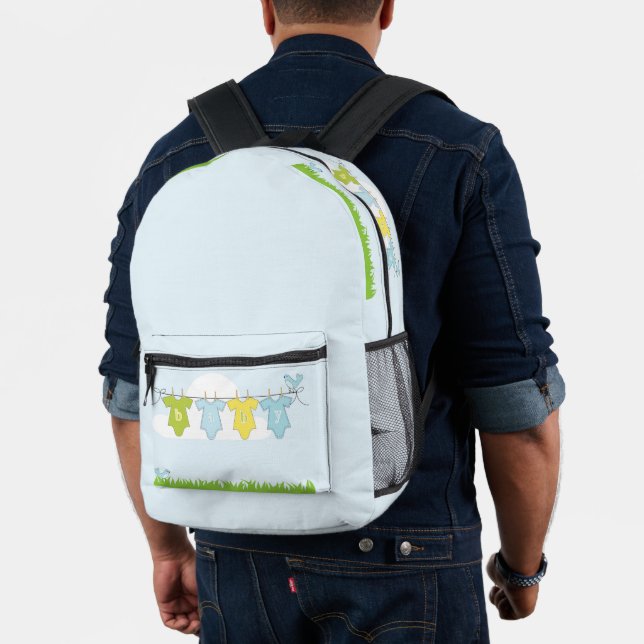 Impresa Mochila azul bebé (Insitu (Modelo))