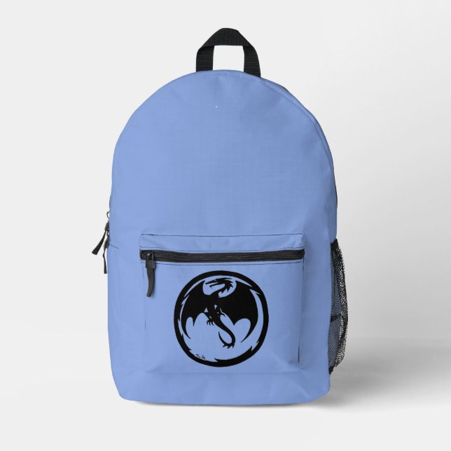 Impresa Mochila azul del Dragon Negro (Anverso)